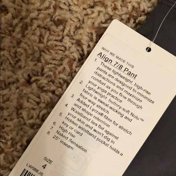 🚫 SOLD 🚫: Lululemon Align Pant (4) - Picture 4 of 4